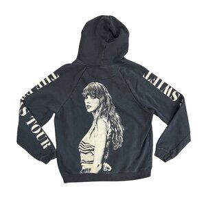 Taylor Swift The Eras Tour Grey Black Face Hoodie Size L